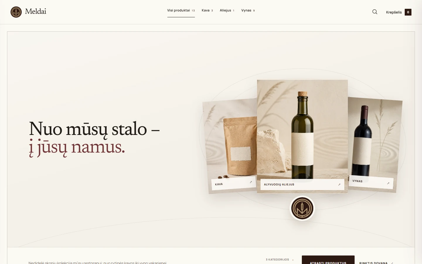 Meldai — Desktop experience