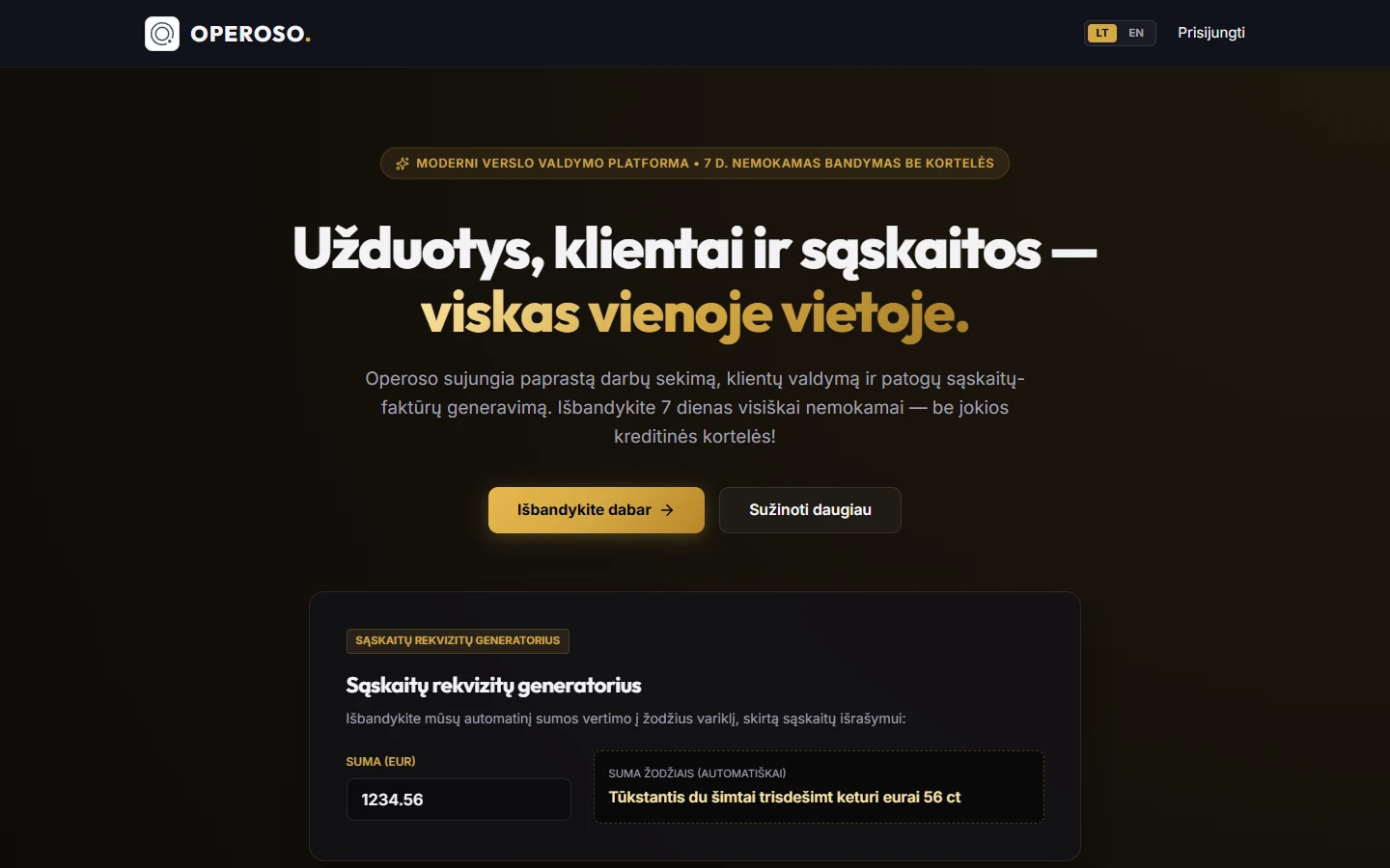 Operoso — Kompiuterio versija